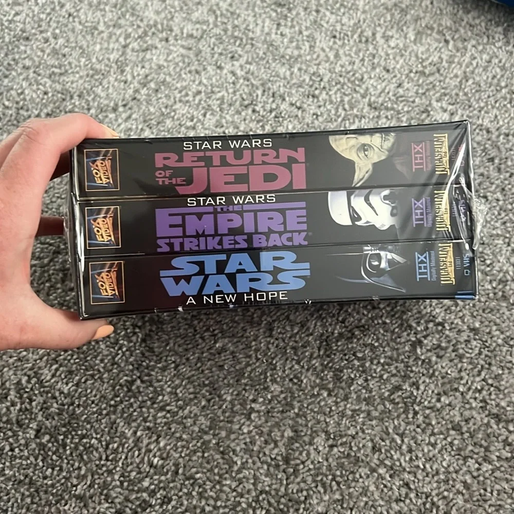 NWT Star Wars Trilogy VHS set NEW 3-Tape SEALED UNOPENED Original boxed